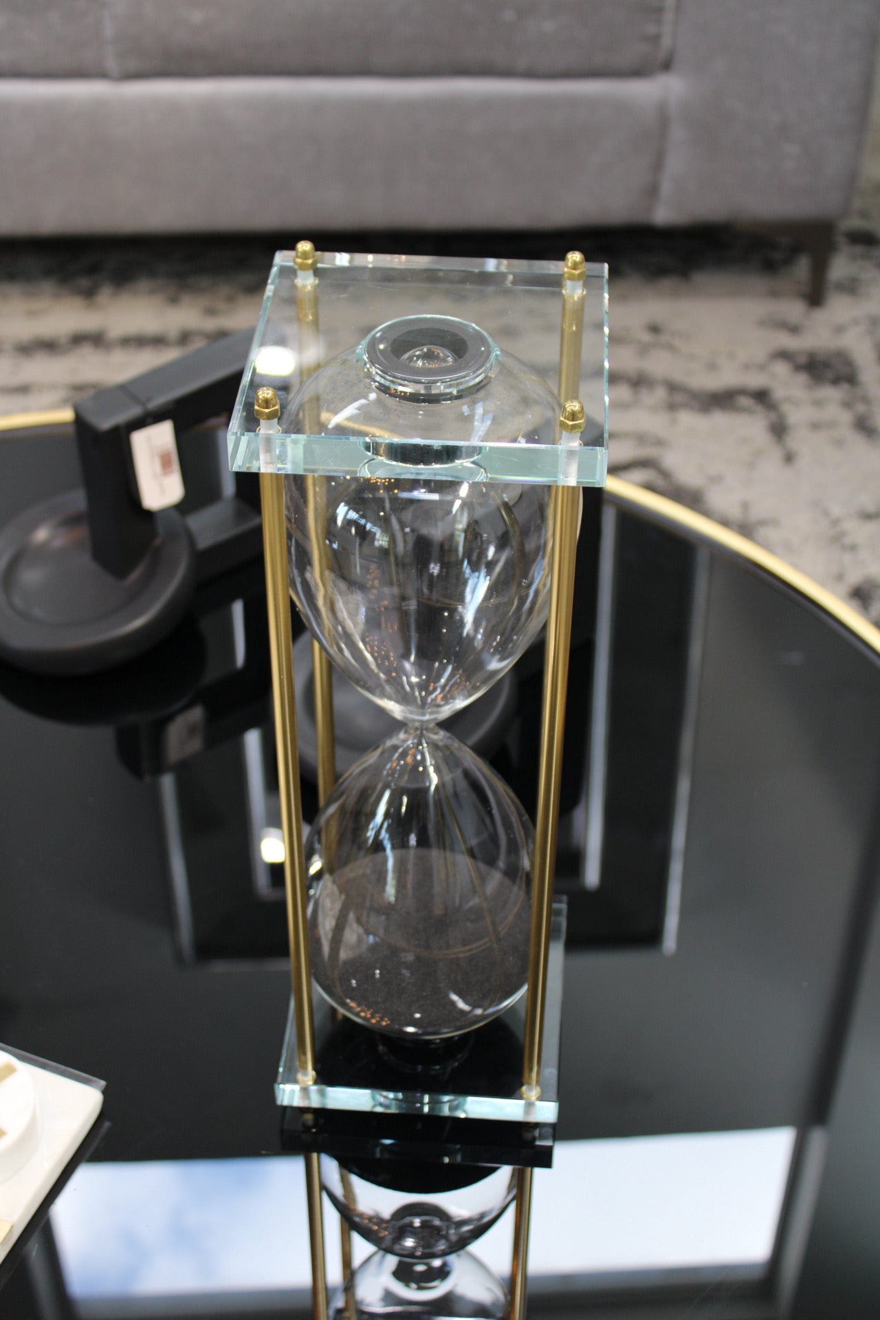 Reynolds Small Black & Gold Hourglass